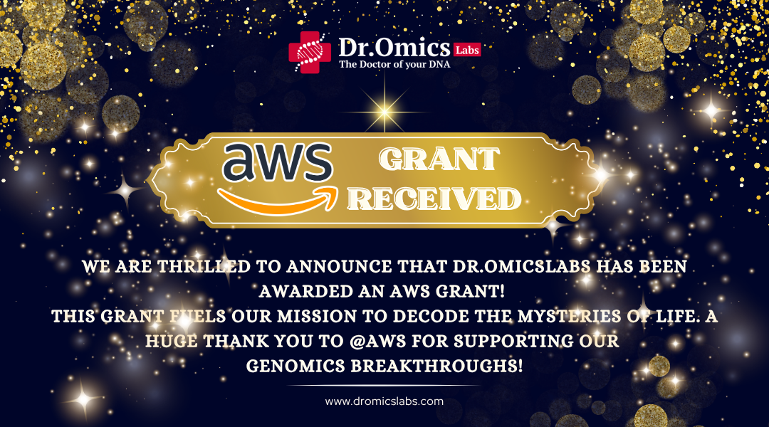 Empowering Genomics Research: Dr. Omics Labs Secures AWS Grant
