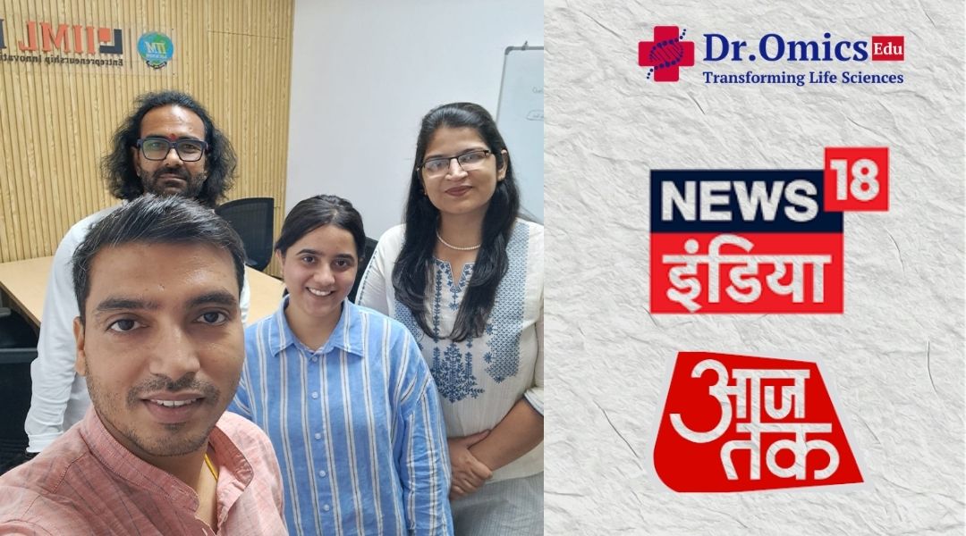 Dr Omics on National TV — AajTak & News18 India 📺