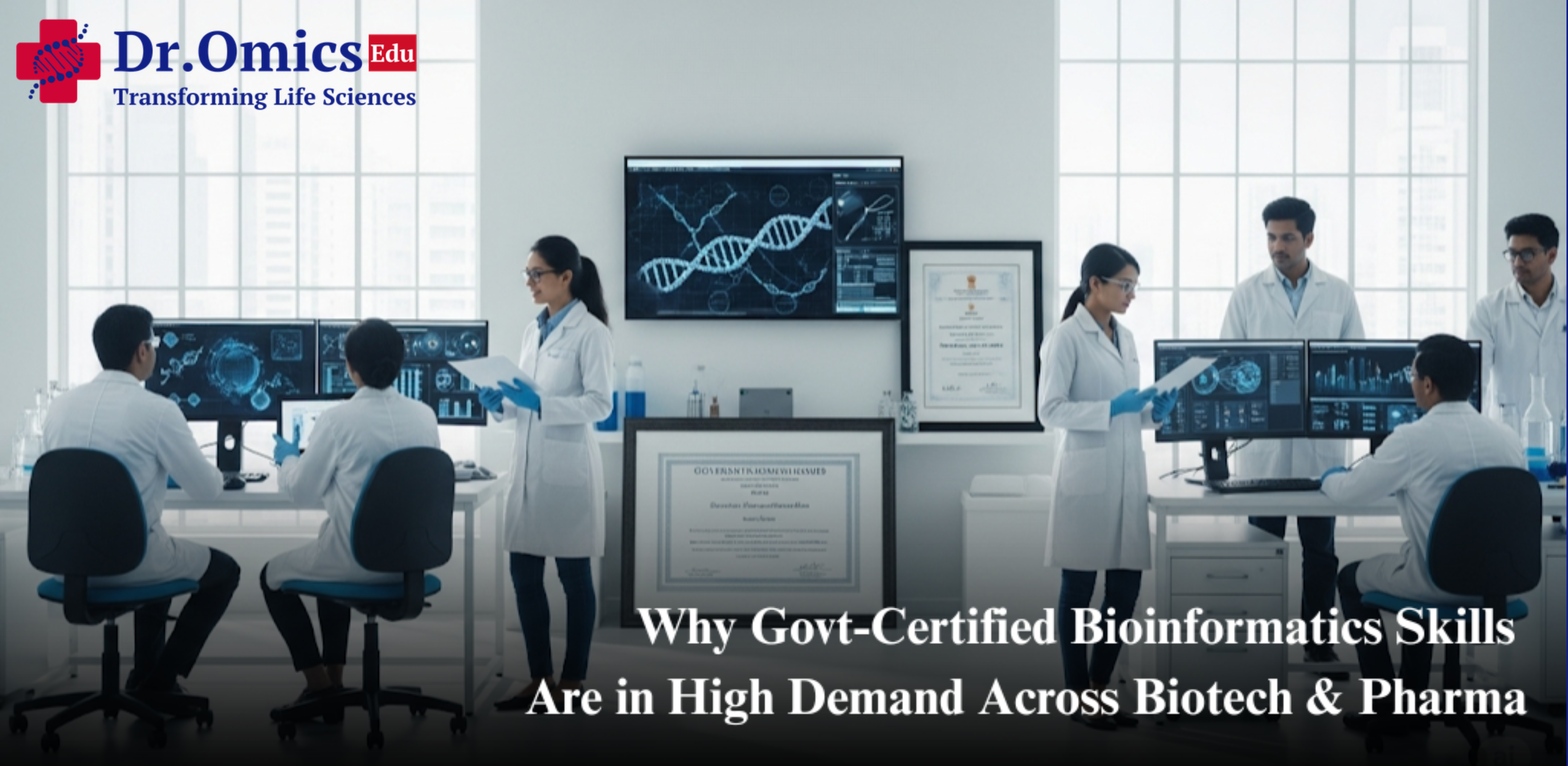 Why Govt-Certified Bioinformatics Skills Are in High Demand Across Biotech & Pharma