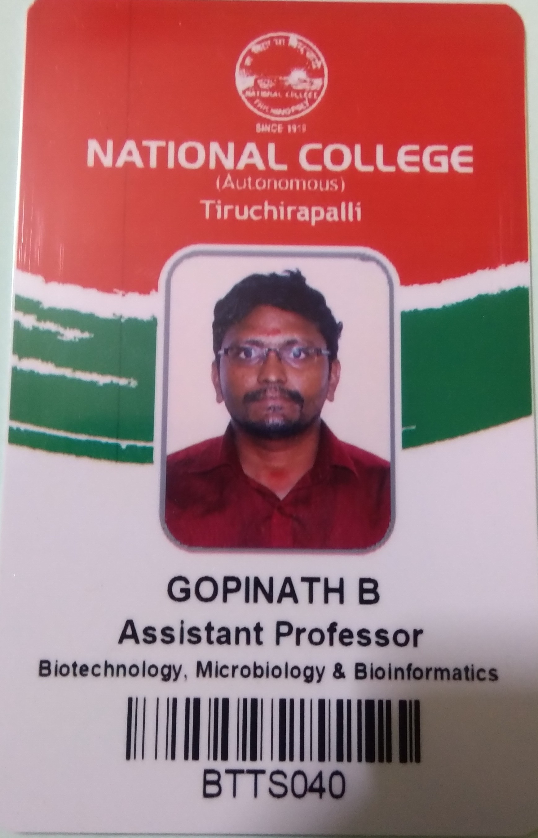Prof. Gopinath. B
